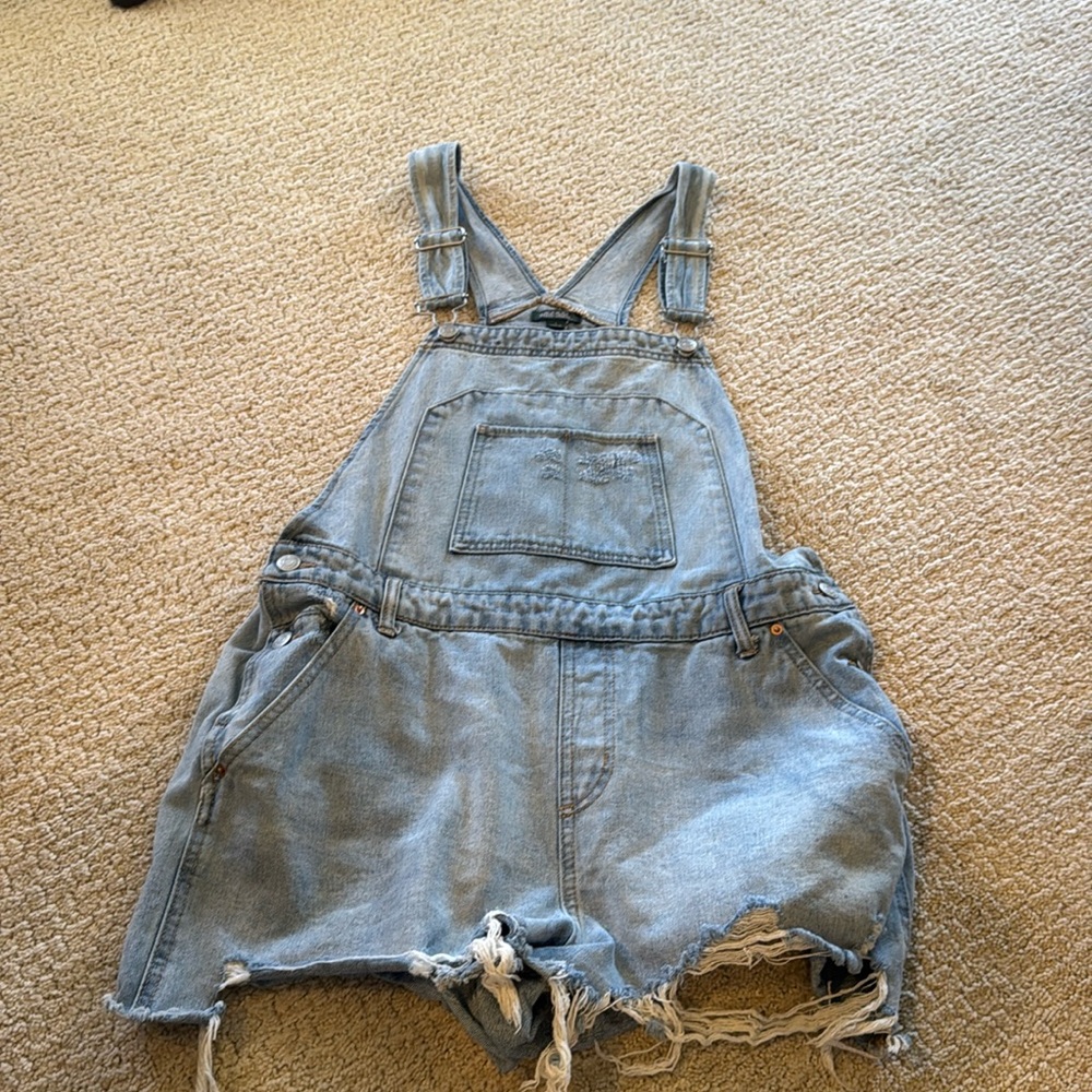 Wild Fable Light Blue Denim Overalls